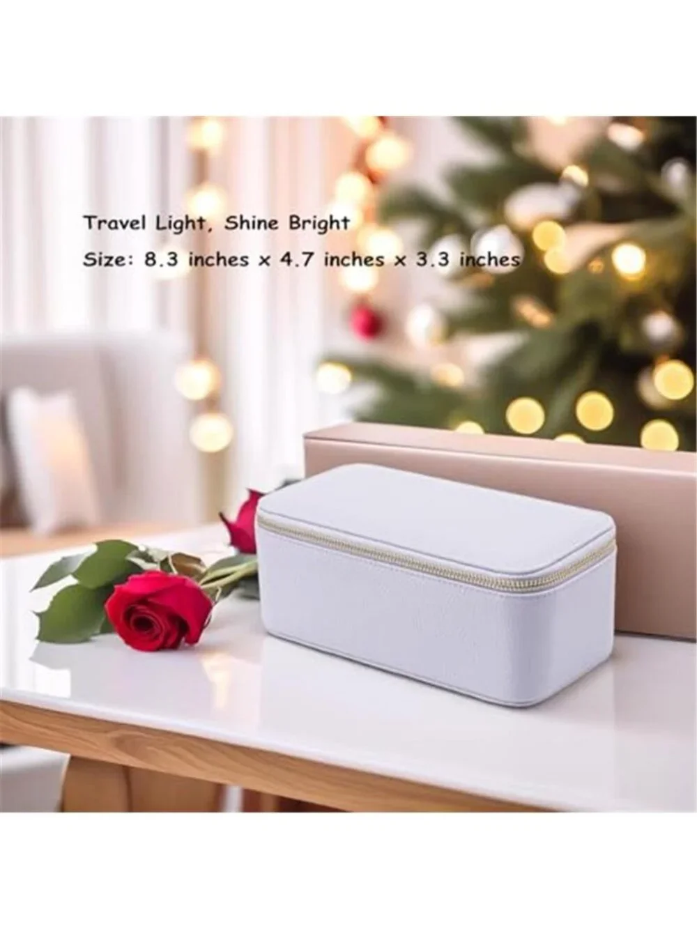 Travel Jewelry Organizer Box Removable Pouches Storage Case Gift For Women